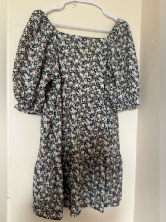 Levi's Dresses & Skirts - Levi's Green Floral Puff-Sleeve knee Length Women Dress SZ  M